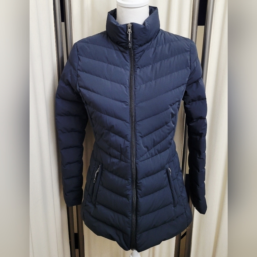 32 Degree Heat Women's Gray/Black Puffer Jacket | Size Small